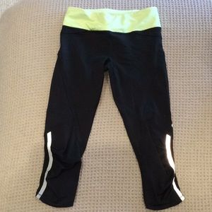 Lululemon leggings black 2 cropped wonder under